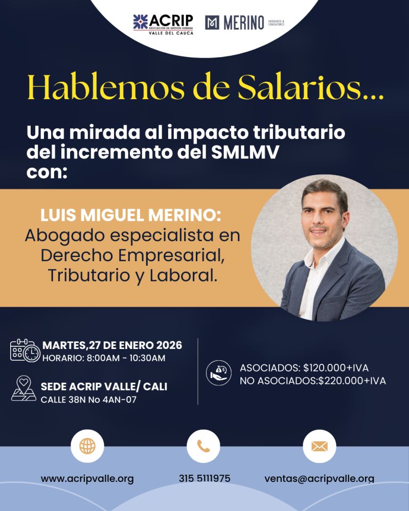 HABLEMOS DE SALARIOS - ACRIP VALLE